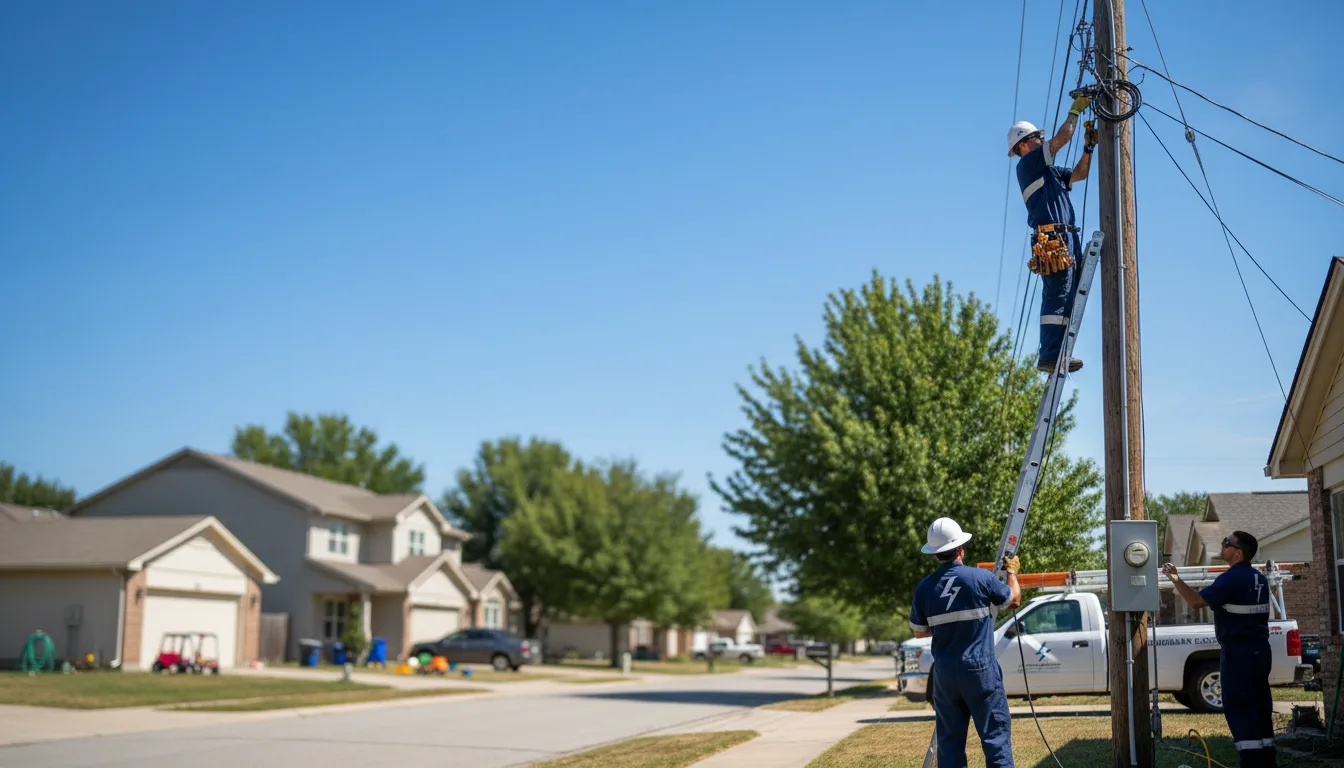 Residential electrician providing installation services in Millville, UT